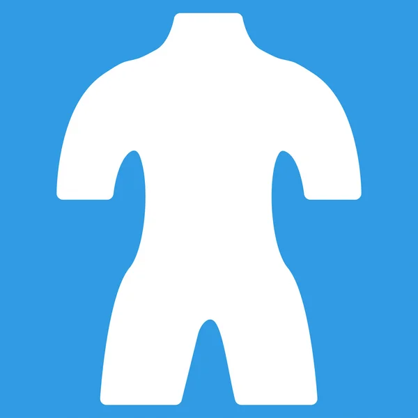 Icona piatta corpo — Vettoriale Stock