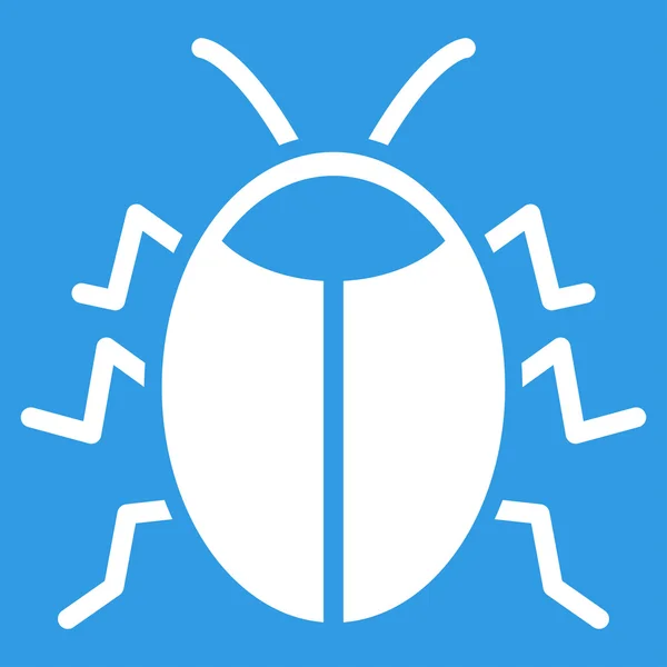 Icona piatta bug — Vettoriale Stock