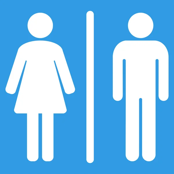 Płaskie ikona toalety — Wektor stockowy