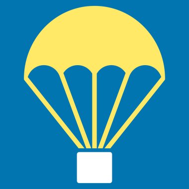 Paraşüt düz simgesi