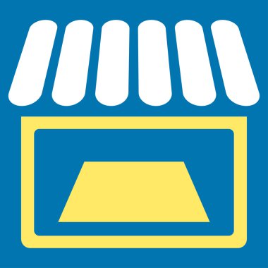 Dükkanı düz simgesi