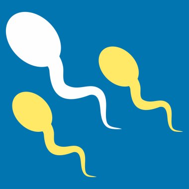 Sperm düz simgesi