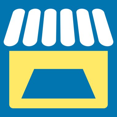 Mağaza düz simgesi