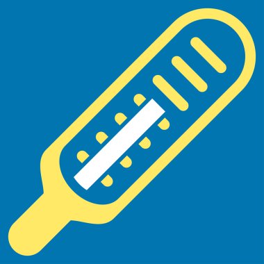 termometre düz simgesi