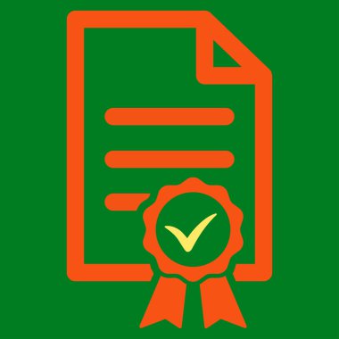 Düz simgesi sertifikalı