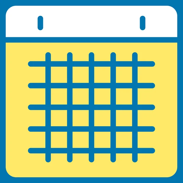 Kalender Platte pictogram — Stockfoto