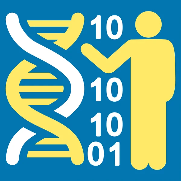 DNA Kodu Raporu Simgesi — Stok fotoğraf