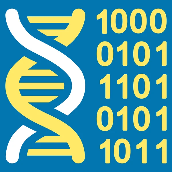 Ícone de código genético — Fotografia de Stock