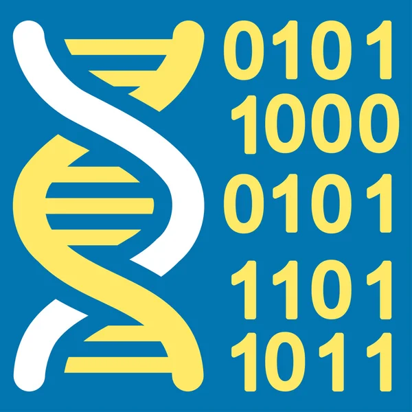 Ícone do código do genoma — Fotografia de Stock