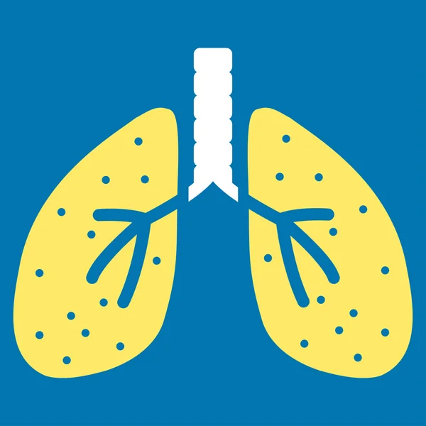 Pulmones Apartamento Icono — Foto de Stock