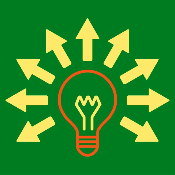 Elektromos fény ikonra — Stock Fotó