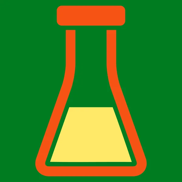 Płaskie ikonę kolby — Zdjęcie stockowe