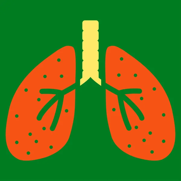 Lungs Flat Icon — Stock Photo, Image
