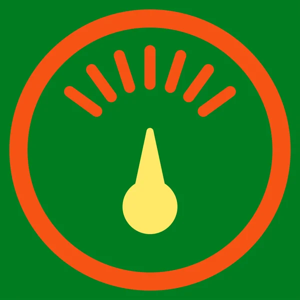 Płaskie ikonę miernika — Zdjęcie stockowe
