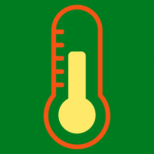 Temperatur platt ikon — Stockfoto