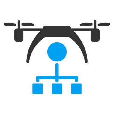 Helikopter dağıtım düzeni simgesini