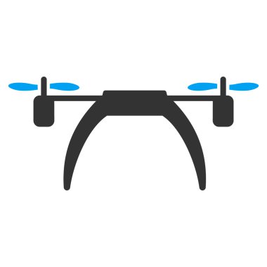 Helikopter düz simgesi