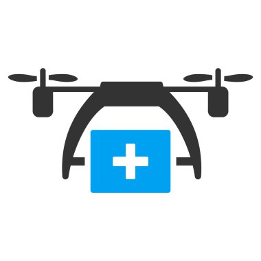 İlk yardım dron simgesi