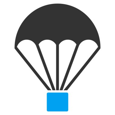 Paraşüt düz simgesi