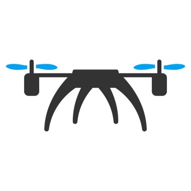 Rotorcraft düz simgesi