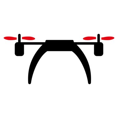 Helikopter düz simgesi