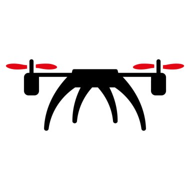 Rotorcraft düz simgesi