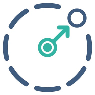 Dairesel alan sınır simgesini