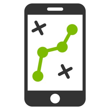 Cep rota harita simgesi