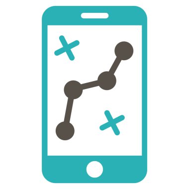 Cep rota harita simgesi