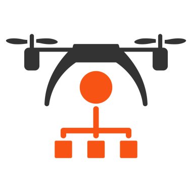 Helikopter dağıtım düzeni simgesini