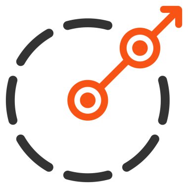 Yuvarlak alan çıkış simgesini