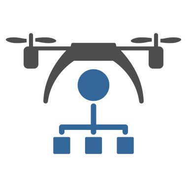 Helikopter dağıtım düzeni simgesini