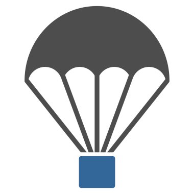 Paraşüt düz simgesi