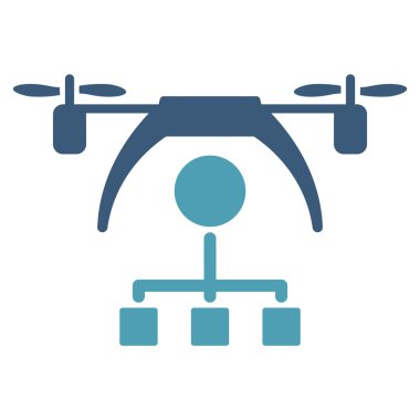 Helikopter dağıtım düzeni simgesini