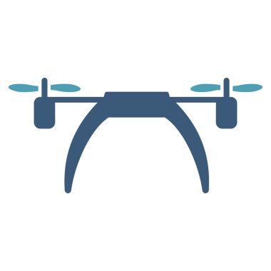 Helikopter düz simgesi