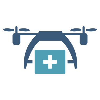 İlk yardım dron simgesi