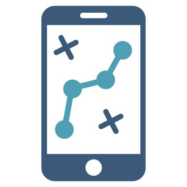 Cep rota harita simgesi