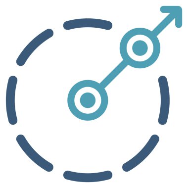 Yuvarlak alan çıkış simgesini