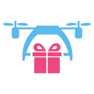 Hediyelik uçak teslimat simgesi