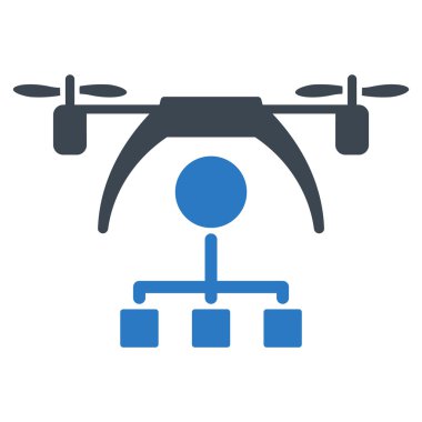 Helikopter dağıtım düzeni simgesini