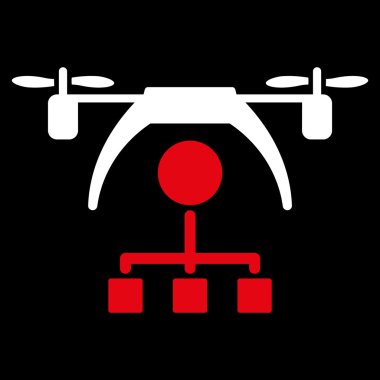 Helikopter dağıtım düzeni simgesini