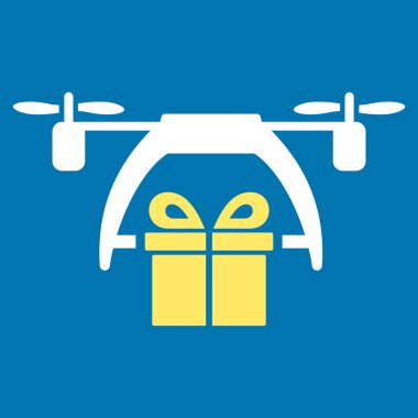 Hediyelik uçak teslimat simgesi