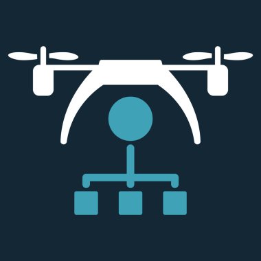 Helikopter dağıtım düzeni simgesini