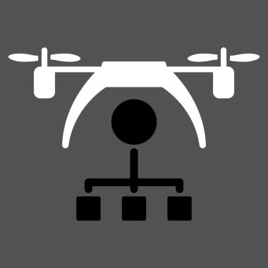 Helikopter dağıtım düzeni simgesini