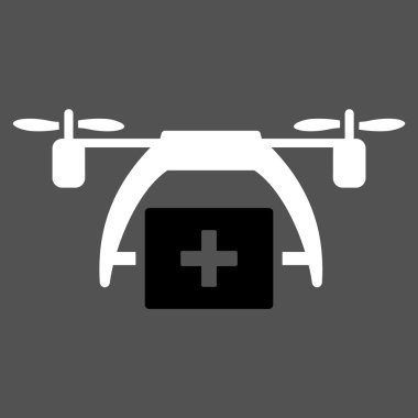 İlk yardım dron simgesi