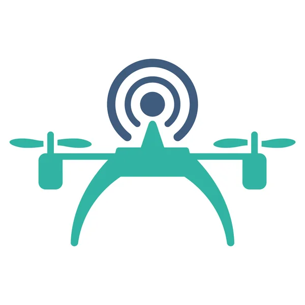 Fuente de radio Drone icono — Vector de stock