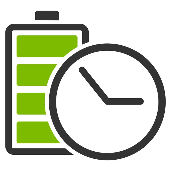 Ikona hodin baterie — Stockový vektor