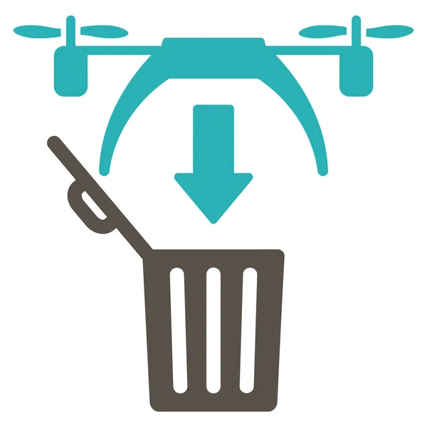 Basura Drone icono — Archivo Imágenes Vectoriales