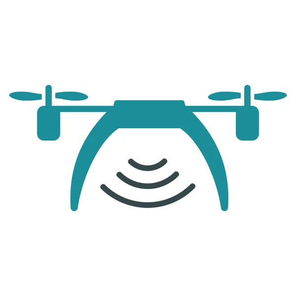 Icône de répéteur Wifi de drone — Image vectorielle