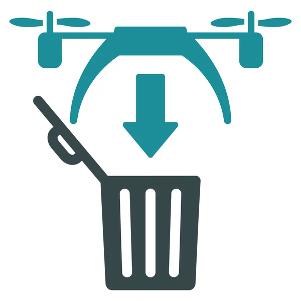 Basura Drone icono — Archivo Imágenes Vectoriales